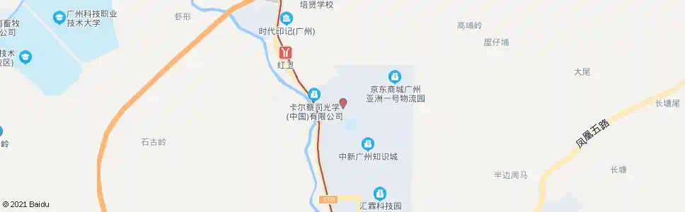 广州凤凰二路西_公交站地图_广州公交_妙搜公交查询2025