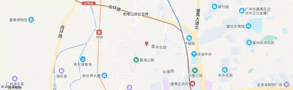 广州市桥街派出所_公交站地图_广州公交_妙搜公交查询2025