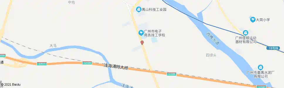 广州下坭村_公交站地图_广州公交_妙搜公交查询2025