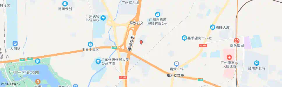 广州园坛岭路总站(地质调查院)_公交站地图_广州公交_妙搜公交查询2025