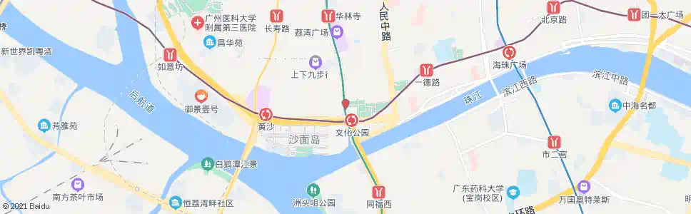 广州康王南路_公交站地图_广州公交_妙搜公交查询2025