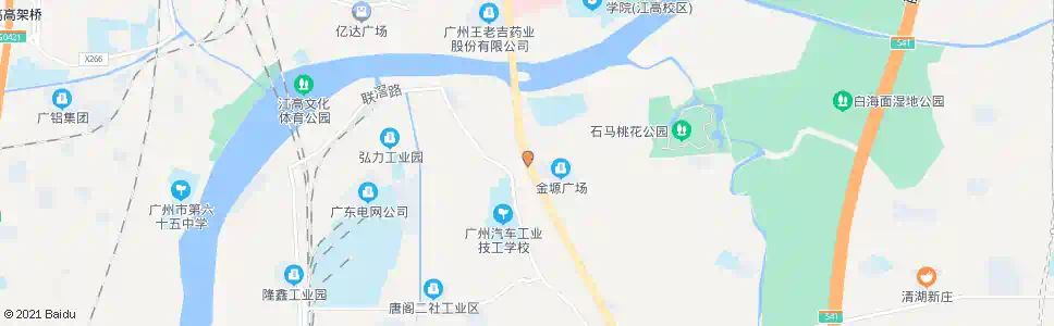 广州江村大桥南_公交站地图_广州公交_妙搜公交查询2025