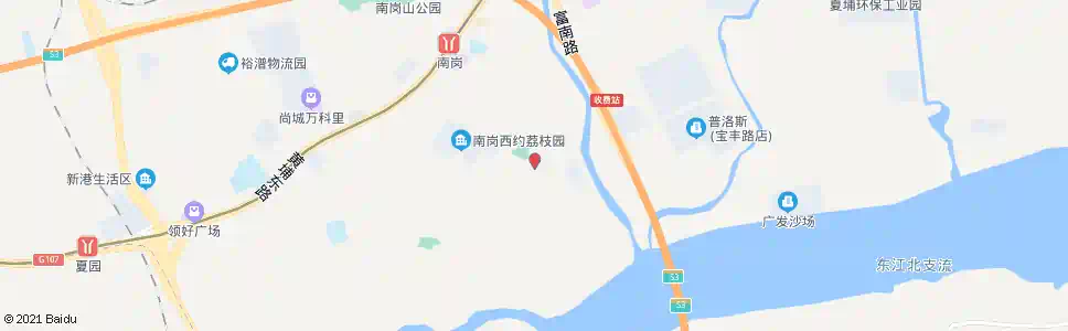 广州南园花园大街_公交站地图_广州公交_妙搜公交查询2025