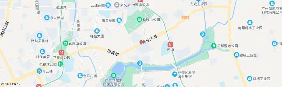 广州田美新村_公交站地图_广州公交_妙搜公交查询2025