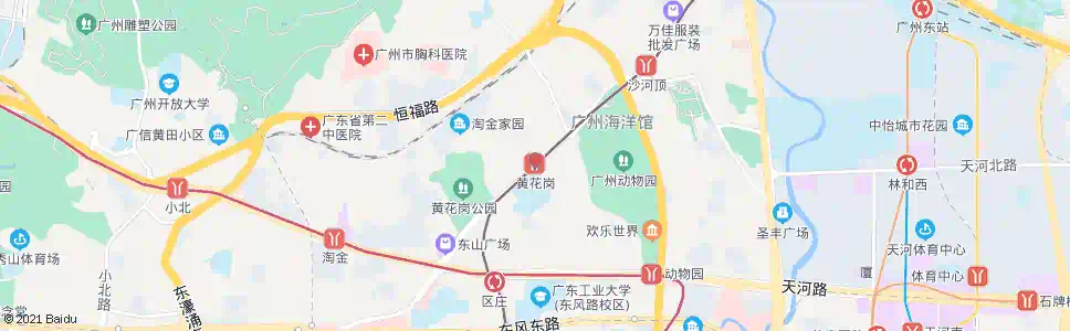 广州黄花岗站_公交站地图_广州公交_妙搜公交查询2025