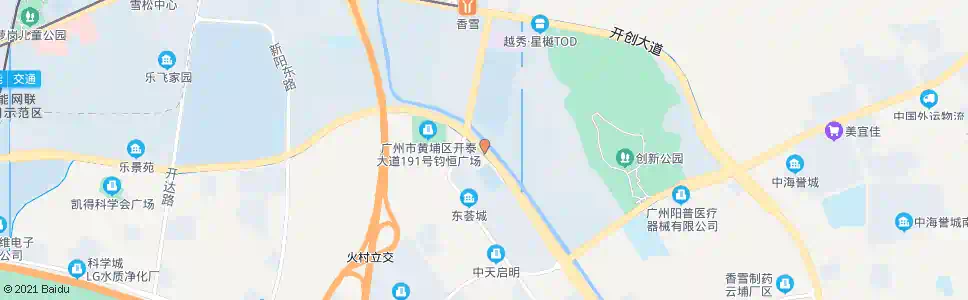 广州开泰大道(瑞和路口)_公交站地图_广州公交_妙搜公交查询2025