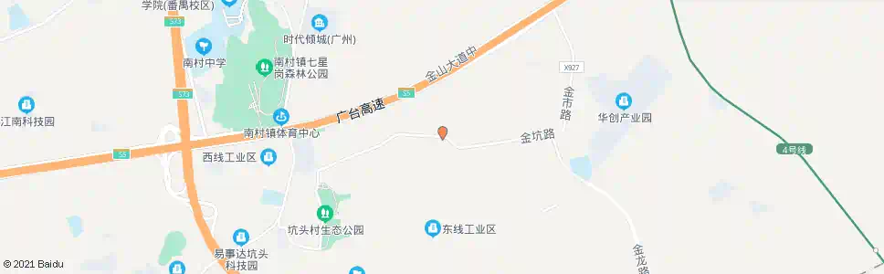 广州白岗村_公交站地图_广州公交_妙搜公交查询2025