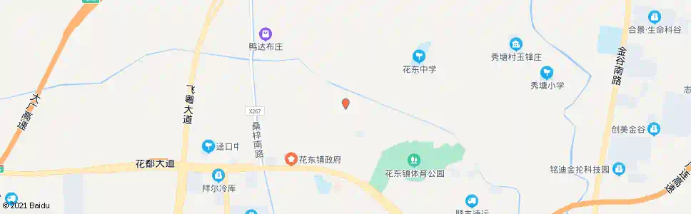 广州花东中学路口_公交站地图_广州公交_妙搜公交查询2025