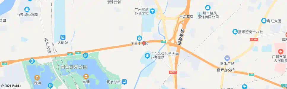 广州大朗村_公交站地图_广州公交_妙搜公交查询2025