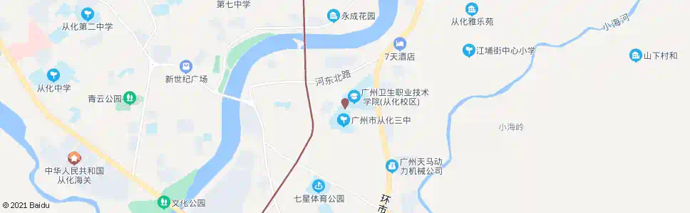 广州广州医学院从化学院_公交站地图_广州公交_妙搜公交查询2025