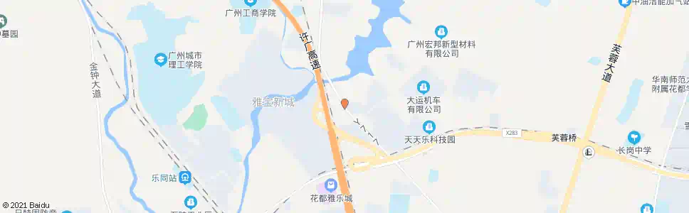 广州溢盈广场_公交站地图_广州公交_妙搜公交查询2025