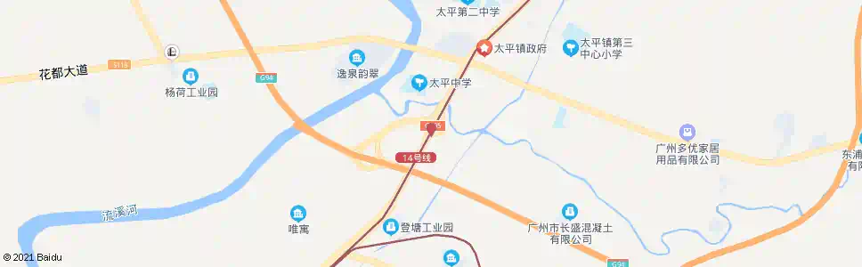 广州上水(广州市老人院)_公交站地图_广州公交_妙搜公交查询2025