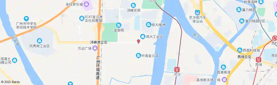 广州白沙(中海金沙湾)_公交站地图_广州公交_妙搜公交查询2025