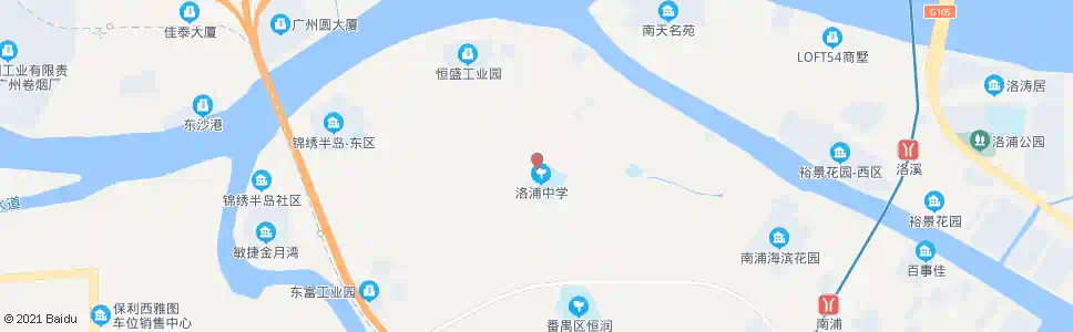 广州西二村_公交站地图_广州公交_妙搜公交查询2025