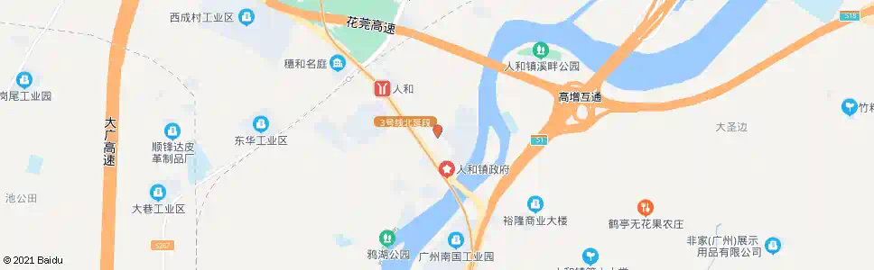 广州人和大街_公交站地图_广州公交_妙搜公交查询2025