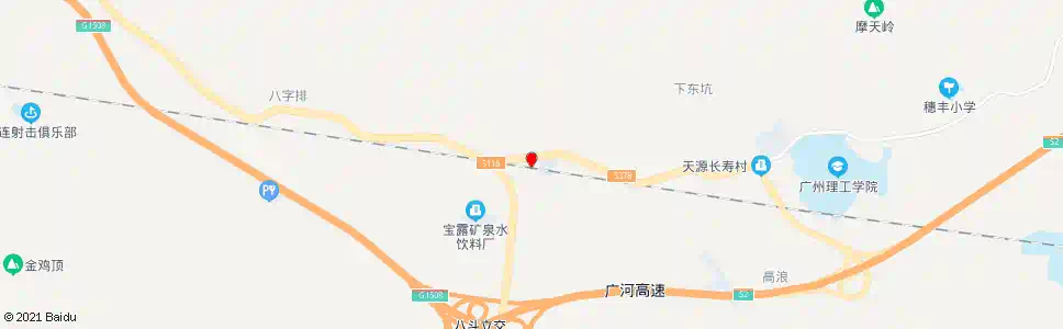 广州八斗村总站(天鹿湖社区服务站)_公交站地图_广州公交_妙搜公交查询2025