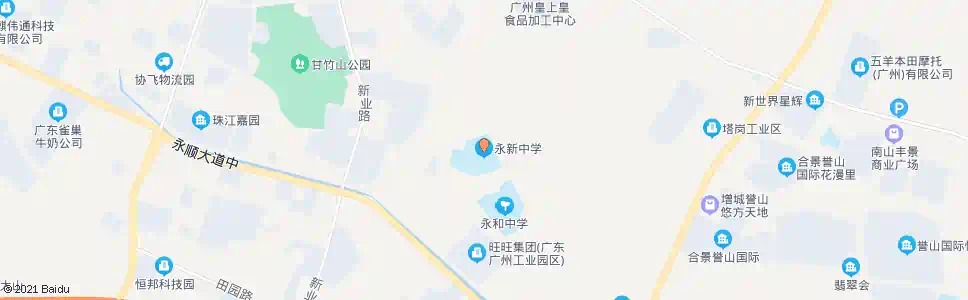广州永新中学_公交站地图_广州公交_妙搜公交查询2025