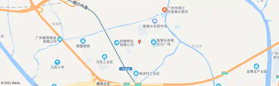 广州鱼窝头大道_公交站地图_广州公交_妙搜公交查询2025