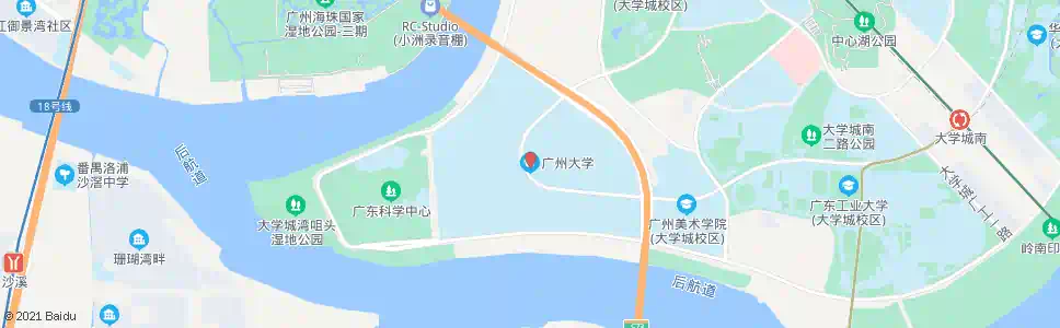 广州广大(大学城)_公交站地图_广州公交_妙搜公交查询2025