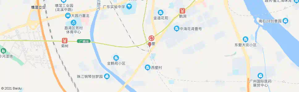 广州黄沙岗_公交站地图_广州公交_妙搜公交查询2025