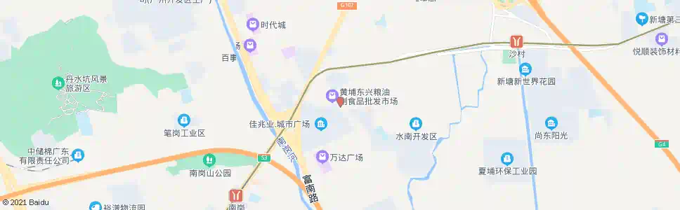 广州康南路北总站_公交站地图_广州公交_妙搜公交查询2025