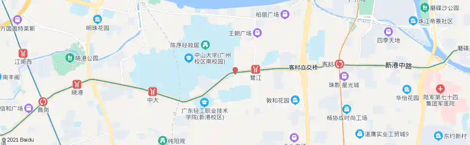 广州康乐村_公交站地图_广州公交_妙搜公交查询2025