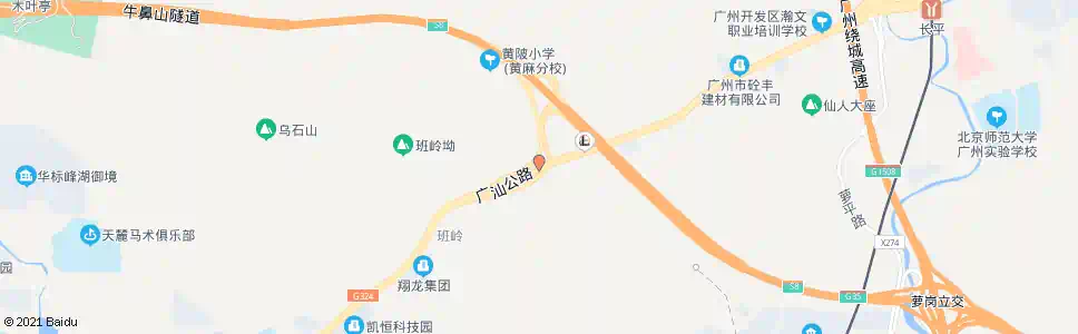 广州黄麻村_公交站地图_广州公交_妙搜公交查询2025