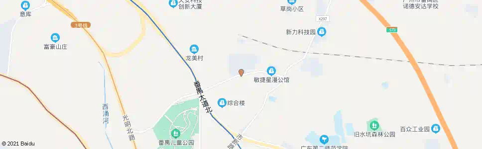 广州蔡三村(星力动漫产业园)_公交站地图_广州公交_妙搜公交查询2025