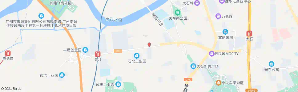 广州大维村_公交站地图_广州公交_妙搜公交查询2025
