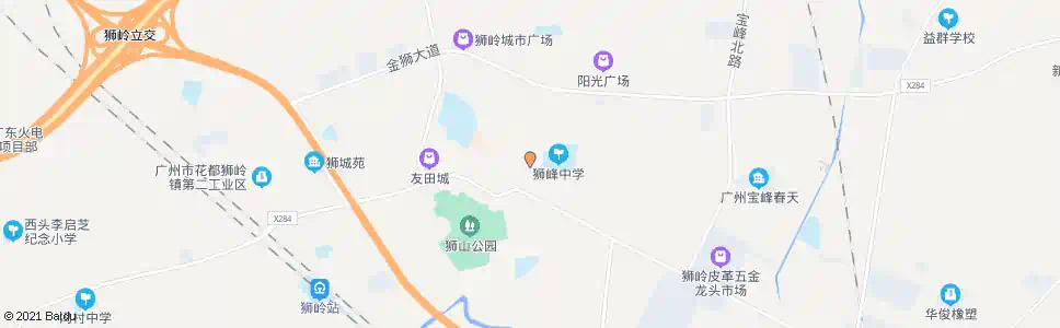 广州狮峰中学_公交站地图_广州公交_妙搜公交查询2025