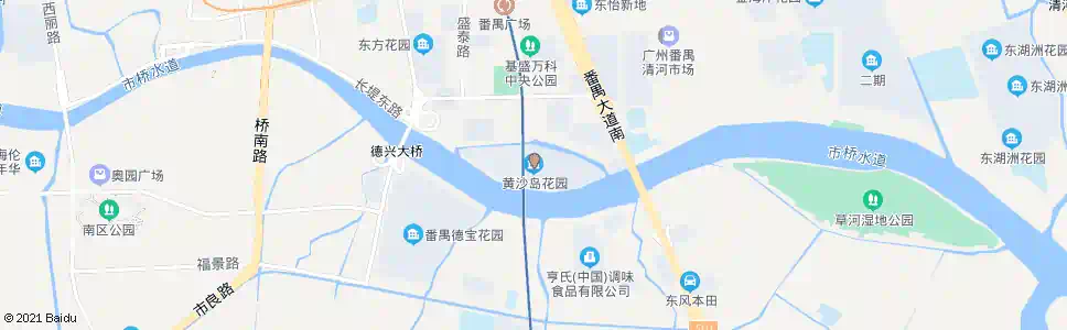 广州黄沙岛花园_公交站地图_广州公交_妙搜公交查询2025