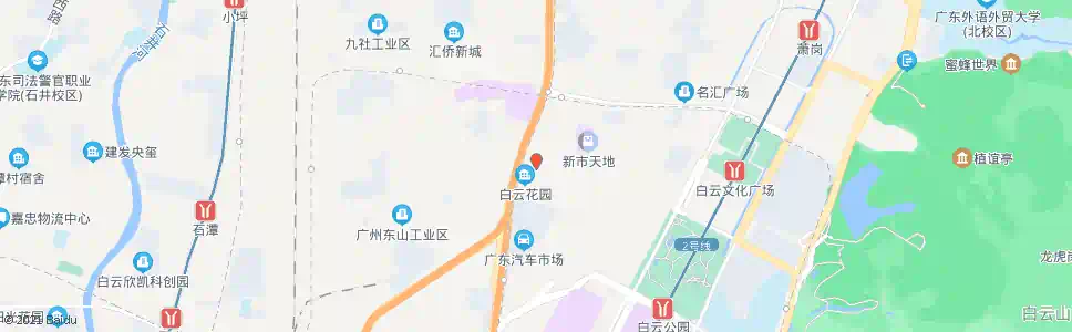 广州萧岗市场_公交站地图_广州公交_妙搜公交查询2025