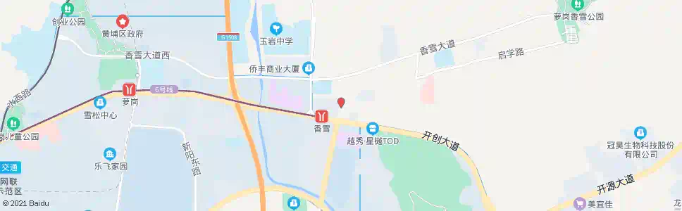 广州萝岗香雪牌坊_公交站地图_广州公交_妙搜公交查询2025