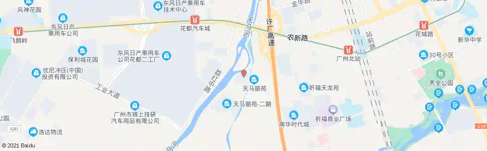 广州天马河公馆总站_公交站地图_广州公交_妙搜公交查询2025