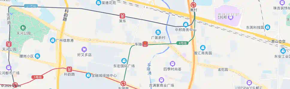 广州车陂(BRT)_公交站地图_广州公交_妙搜公交查询2025