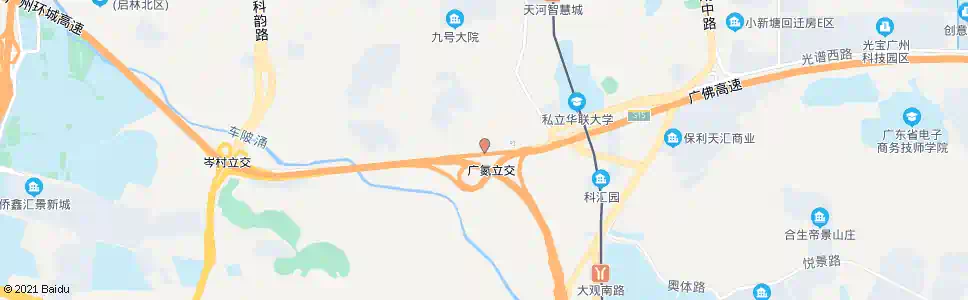 广州沐陂村总站_公交站地图_广州公交_妙搜公交查询2025