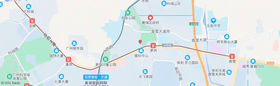 广州香雪二路_公交站地图_广州公交_妙搜公交查询2025