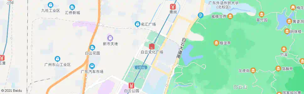 广州地铁白云文化广场站_公交站地图_广州公交_妙搜公交查询2025