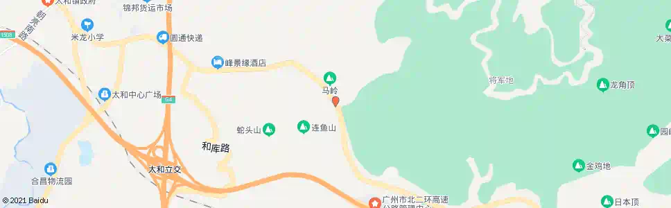广州帽峰山西_公交站地图_广州公交_妙搜公交查询2025