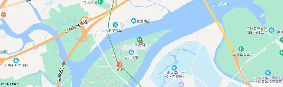广州生物岛水墨园_公交站地图_广州公交_妙搜公交查询2025