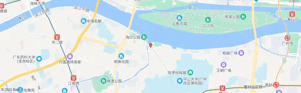 广州滨江东路_公交站地图_广州公交_妙搜公交查询2025