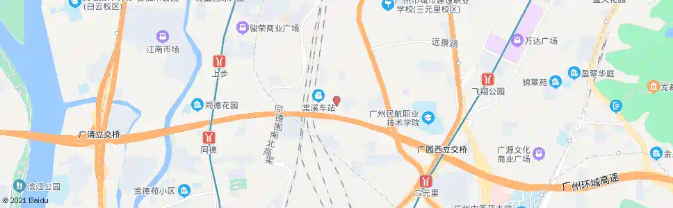 广州北站社区_公交站地图_广州公交_妙搜公交查询2025