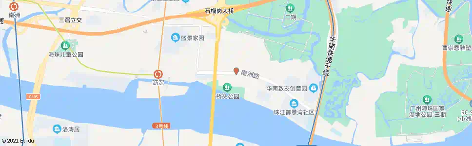 广州大沙村_公交站地图_广州公交_妙搜公交查询2025