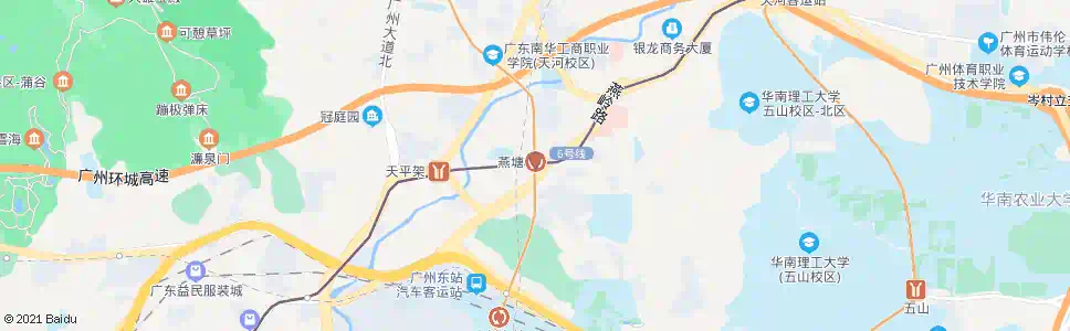 广州燕塘站_公交站地图_广州公交_妙搜公交查询2025