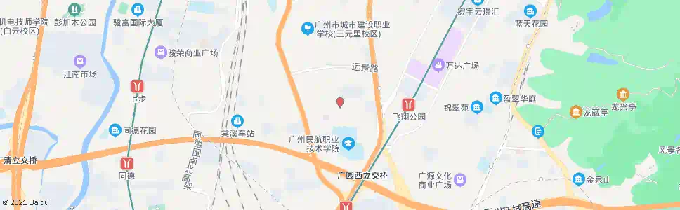 广州景安街_公交站地图_广州公交_妙搜公交查询2025