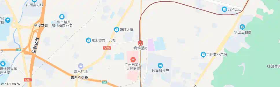 广州望岗_公交站地图_广州公交_妙搜公交查询2025
