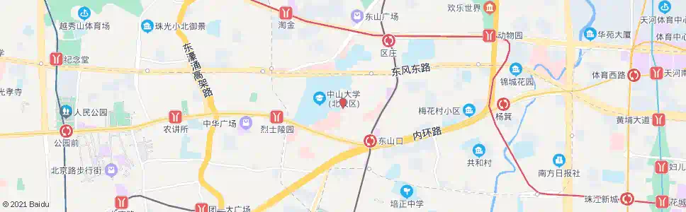 广州执信南路_公交站地图_广州公交_妙搜公交查询2025