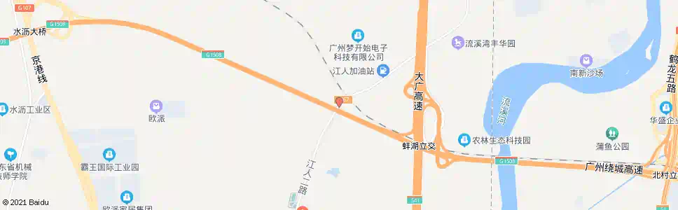 广州新联村东_公交站地图_广州公交_妙搜公交查询2025