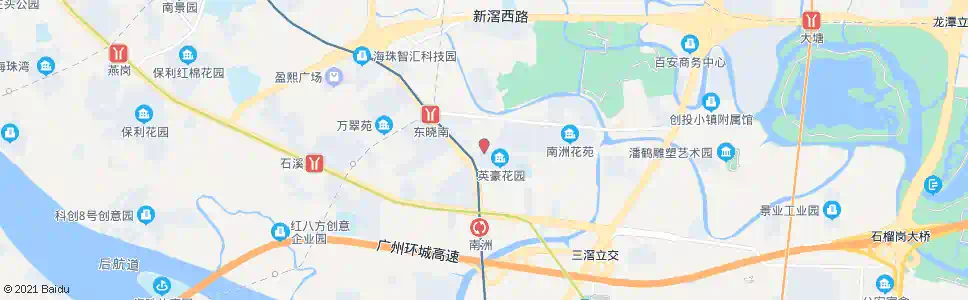 广州晓港湾(盈丰路)_公交站地图_广州公交_妙搜公交查询2025