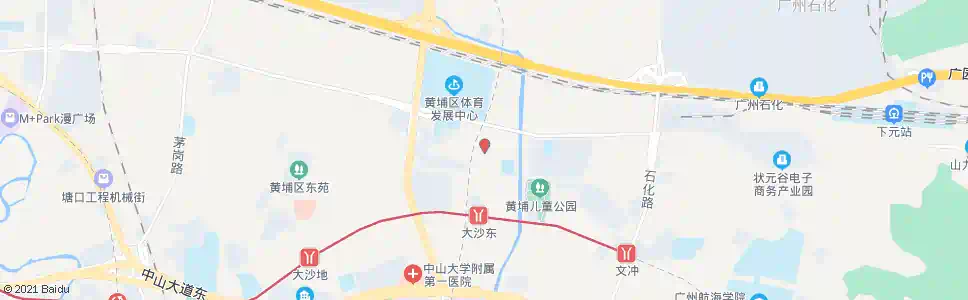 广州黄埔体育中心公交站场_公交站地图_广州公交_妙搜公交查询2025